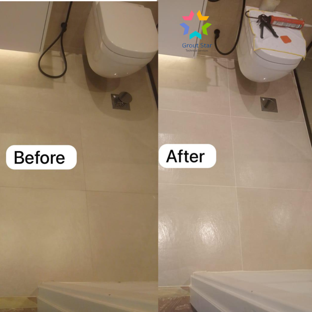 Epoxy grout installation
